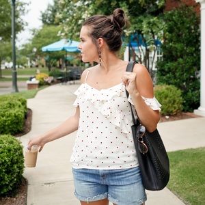 BB Dakota off the shoulder top
